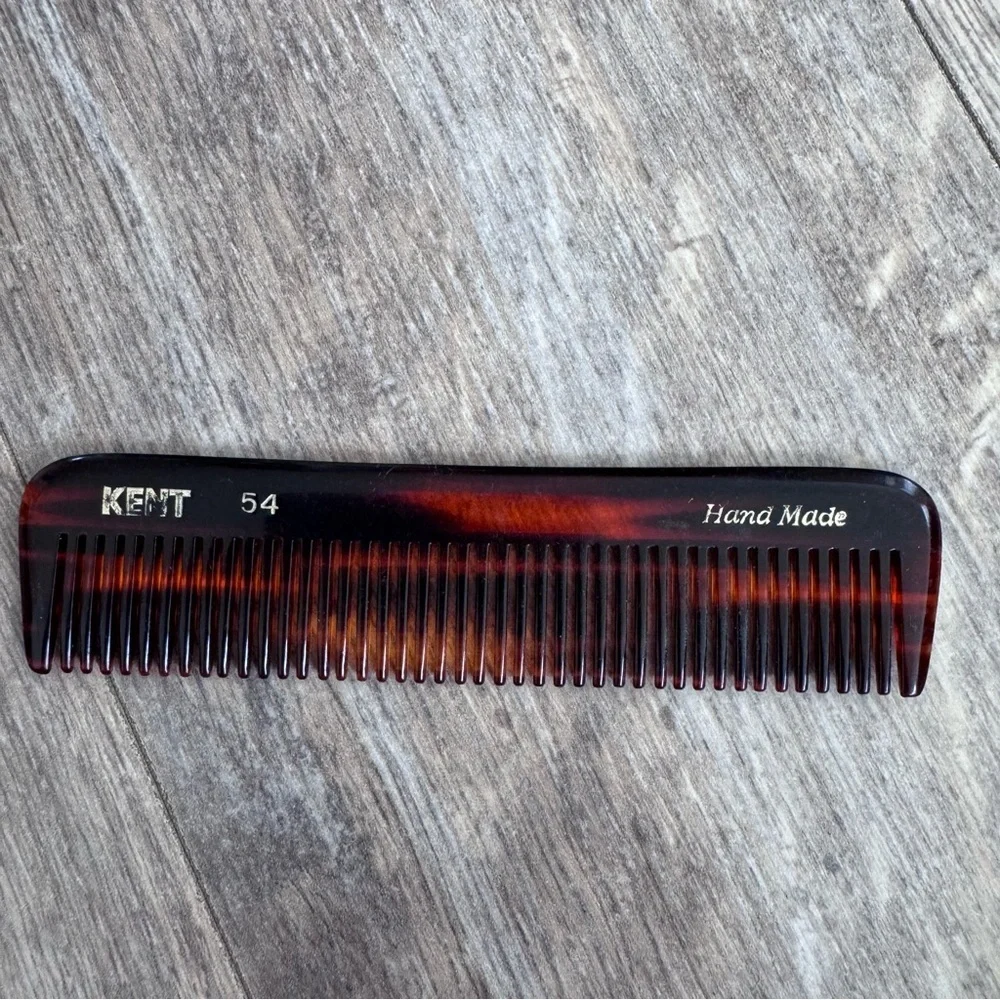 Kent Brushes 54MM British - Handmade Tortoiseshell Comb